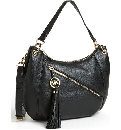 michael by michael kors tassel convertible shoulder bag|michael michael kors charm tassel convertible shoulder bag black.